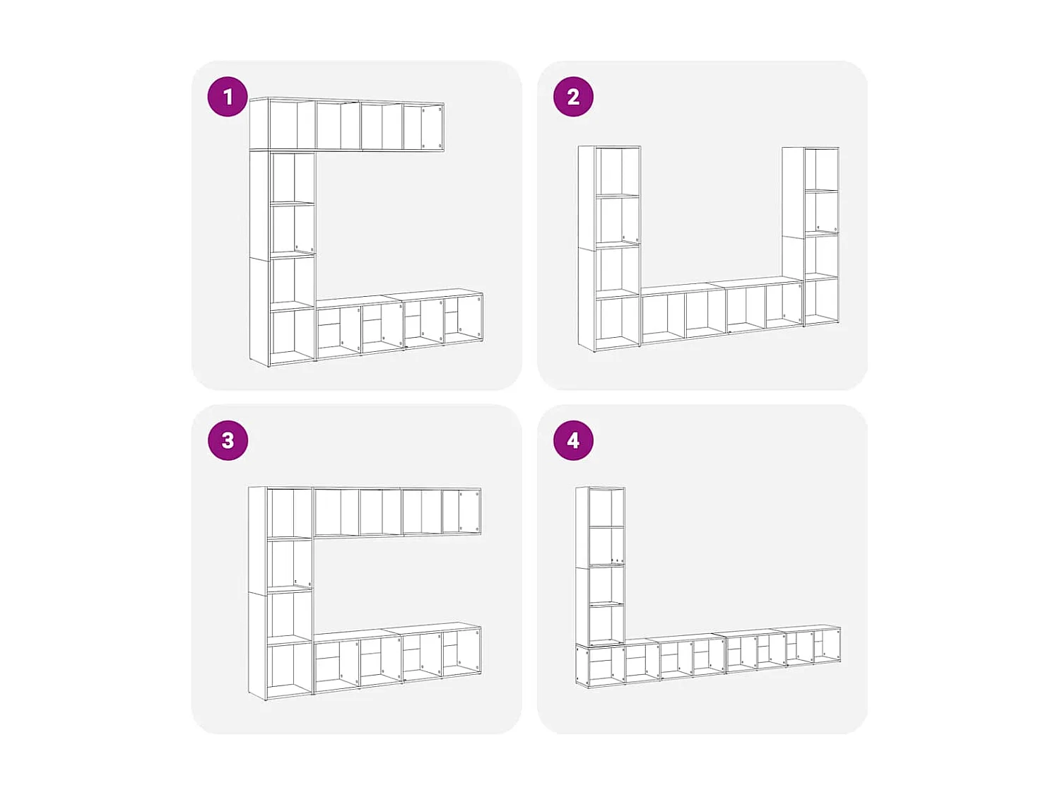 Bibliothèques 3 pcs chêne artisanal bois d'ingénierie