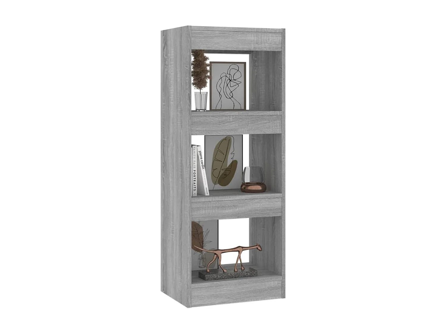 Bibliothèque/Séparateur de pièce Sonoma gris Bois d'ingénierie