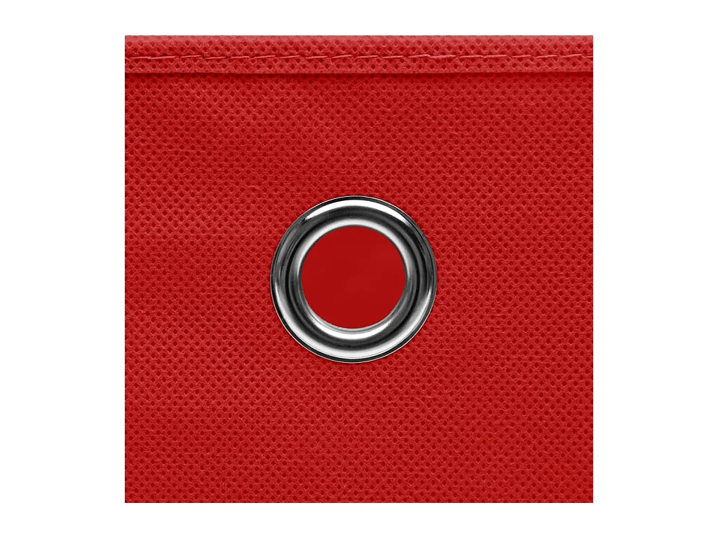 Boîtes de rangement 10 pcs Tissu intissé 28x28x28 cm Rouge