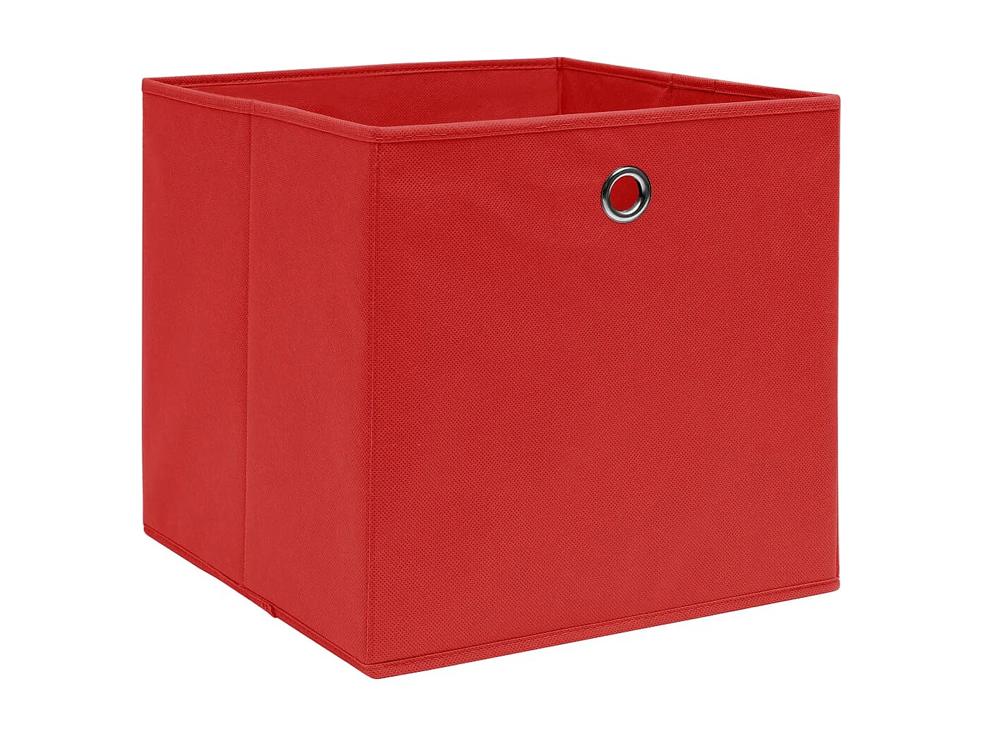 Boîtes de rangement 10 pcs Tissu intissé 28x28x28 cm Rouge