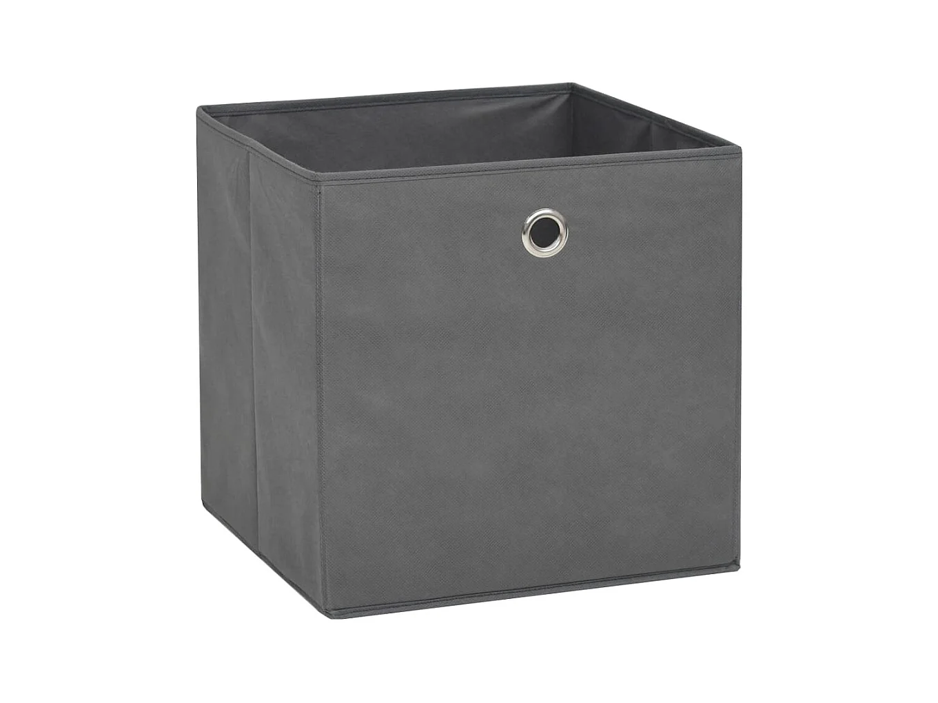 Boîte de rangement 4 pcs Tissu non-tissé 32x32x32 cm Gris