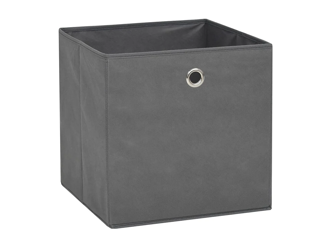 Boîte de rangement 4 pcs Tissu non-tissé 32x32x32 cm Gris
