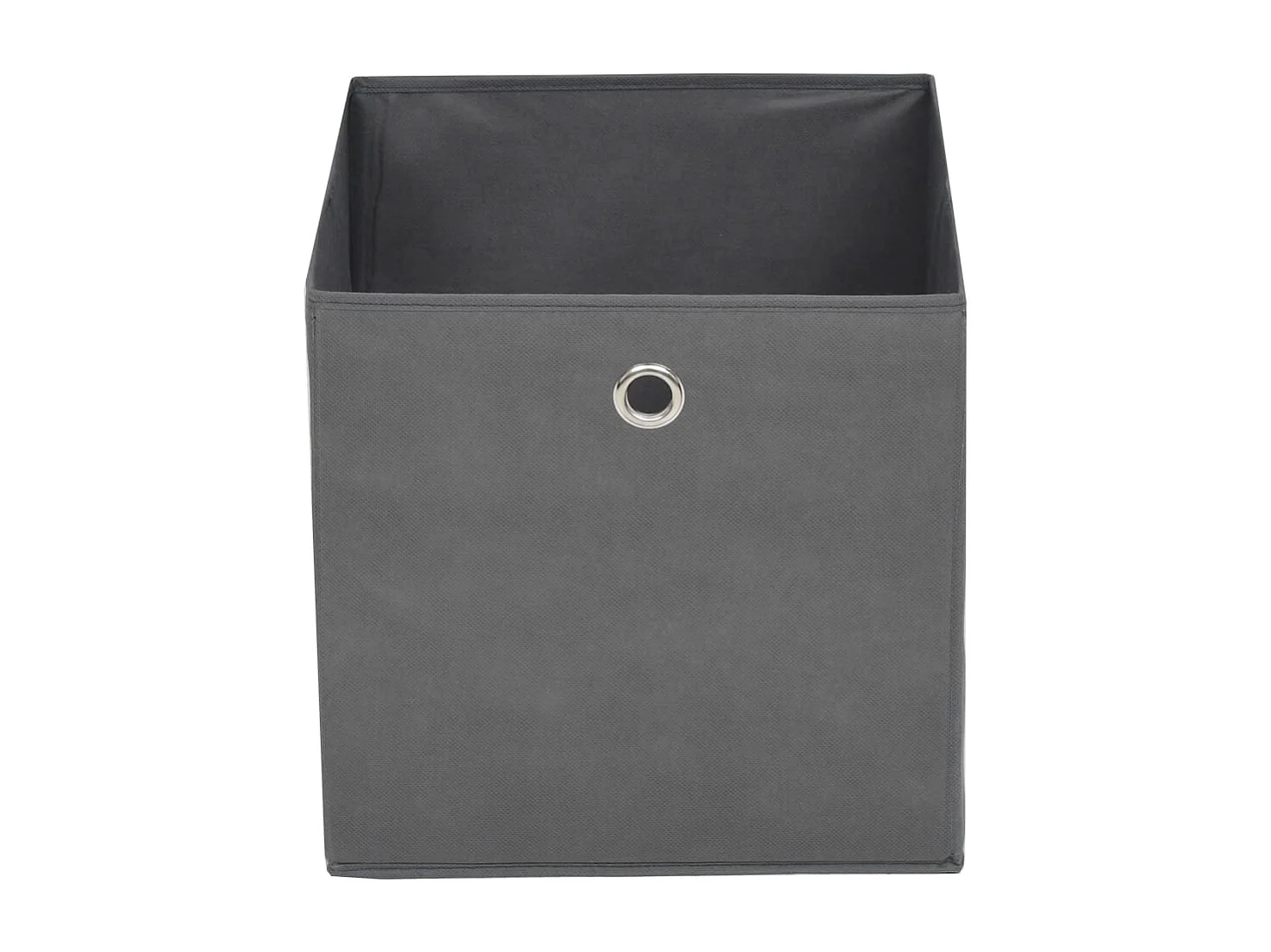 Boîte de rangement 4 pcs Tissu non-tissé 32x32x32 cm Gris