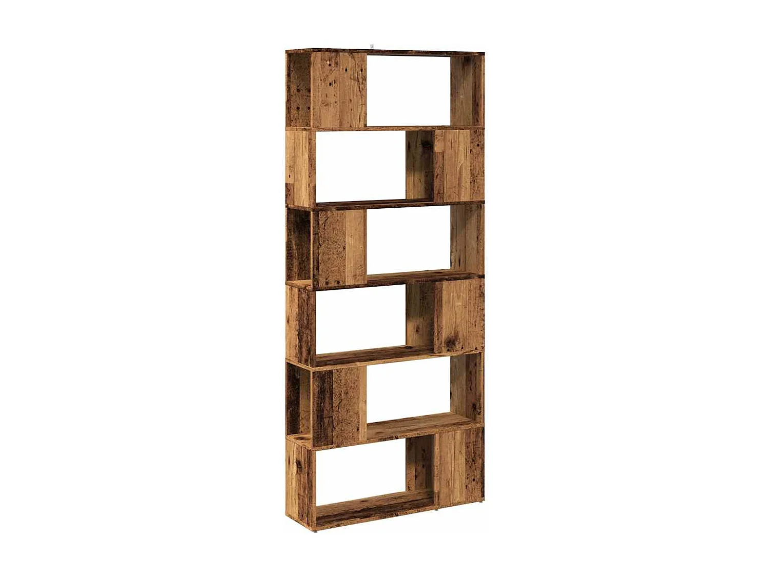 Bibliothèque/Séparateur de pièce vieux bois 80x24x186 cm