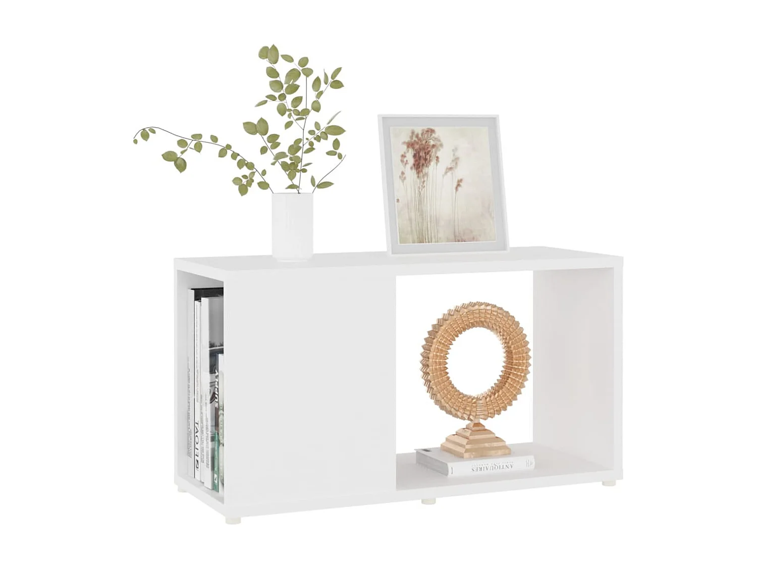 Mobile TV bianco 60x24x32 cm Legno ingegnerizzato