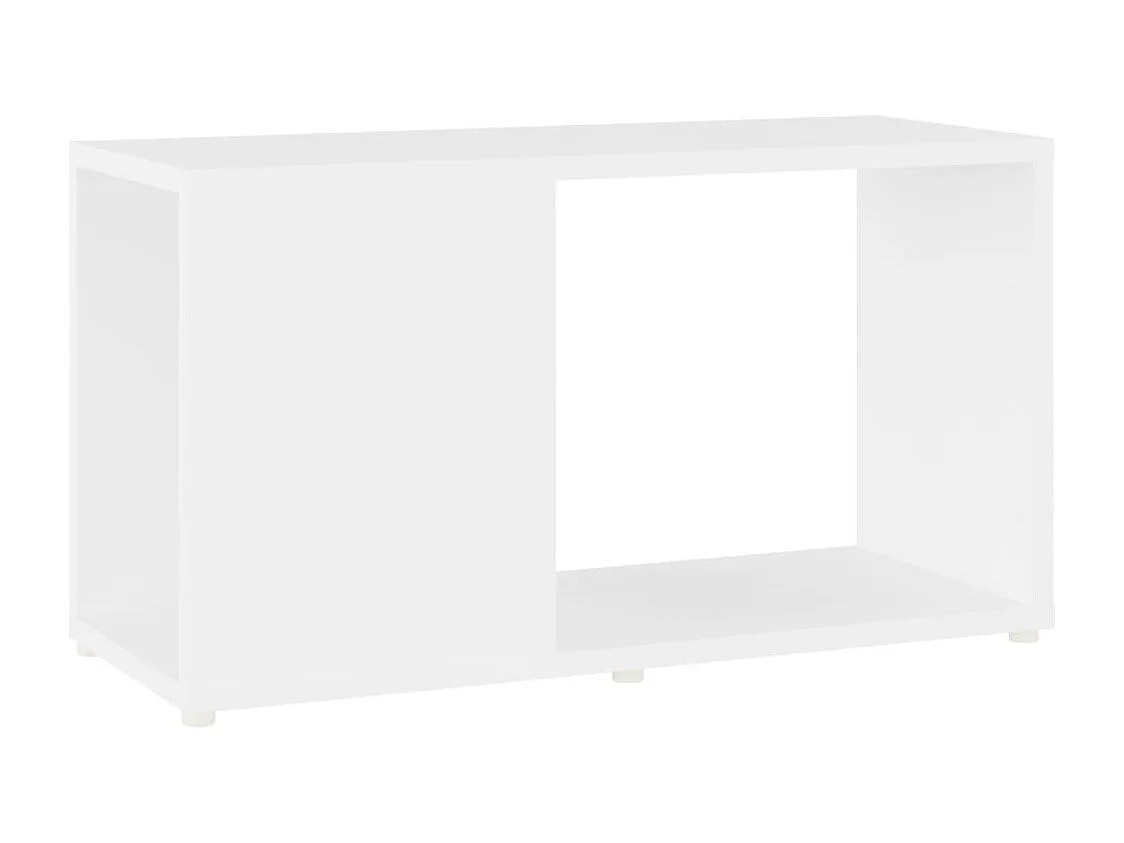 Meuble TV Blanc 60x24x32 cm Bois d'ingénierie