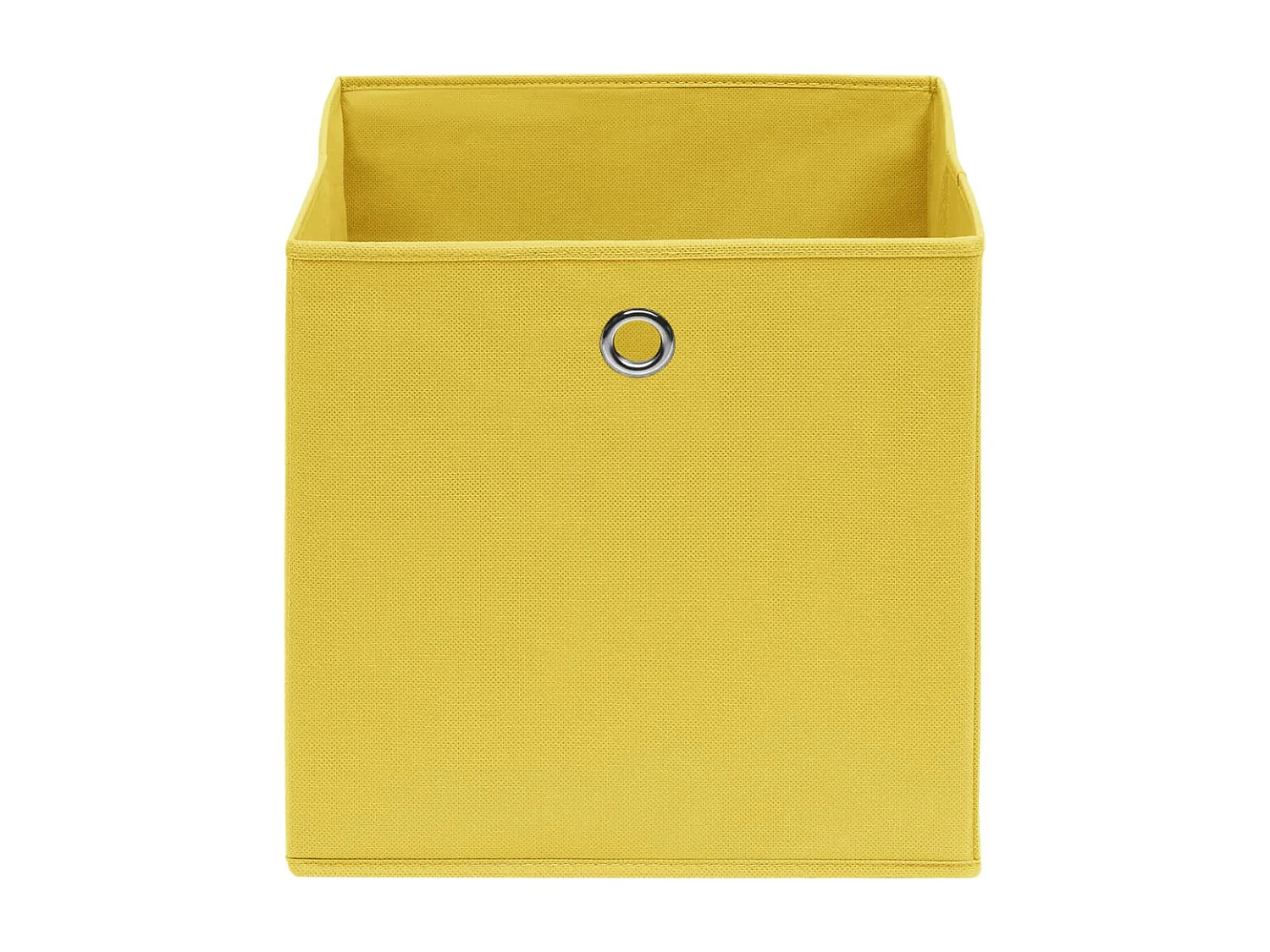 Boîtes de rangement 10 pcs Tissu intissé 28x28x28 cm Jaune