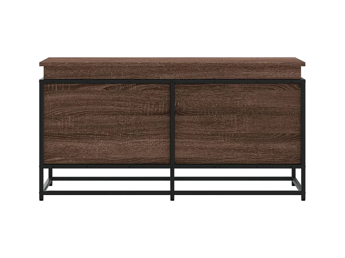 Boîte de rangement avec couvercle chêne marron bois ingénierie