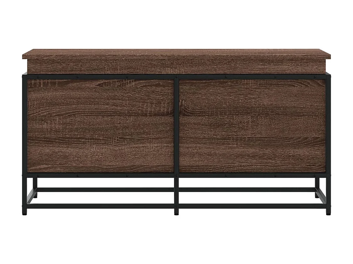 Boîte de rangement avec couvercle chêne marron bois ingénierie