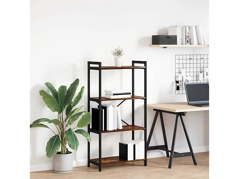 Bibliothèque Chêne fumé 60 x 30 x 118 cm Bois d'ingénierie