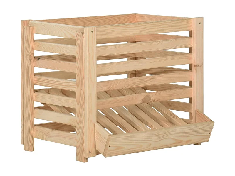 Aardappelkist 60x40x50 cm Massief grenenhout