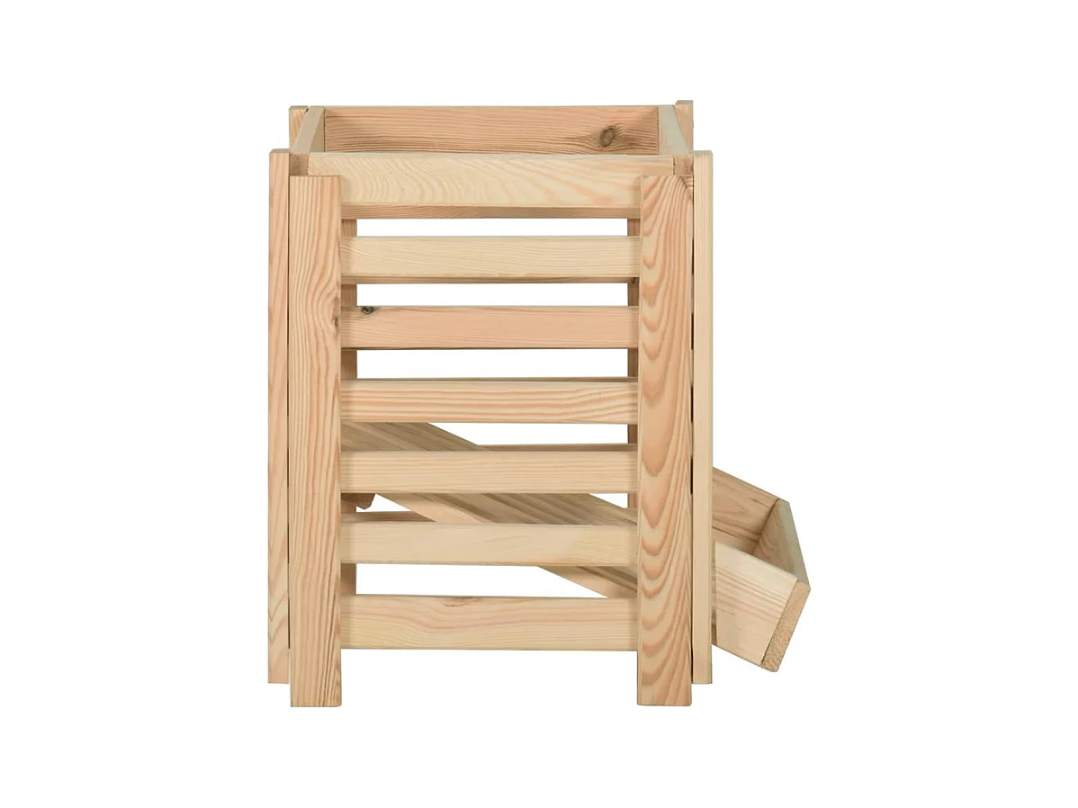 Boîte à pommes de terre 60x40x50 cm Bois de pin solide