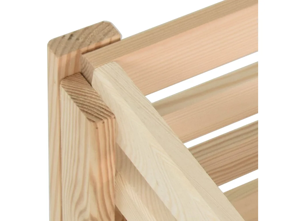 Boîte à pommes de terre 60x40x50 cm Bois de pin solide