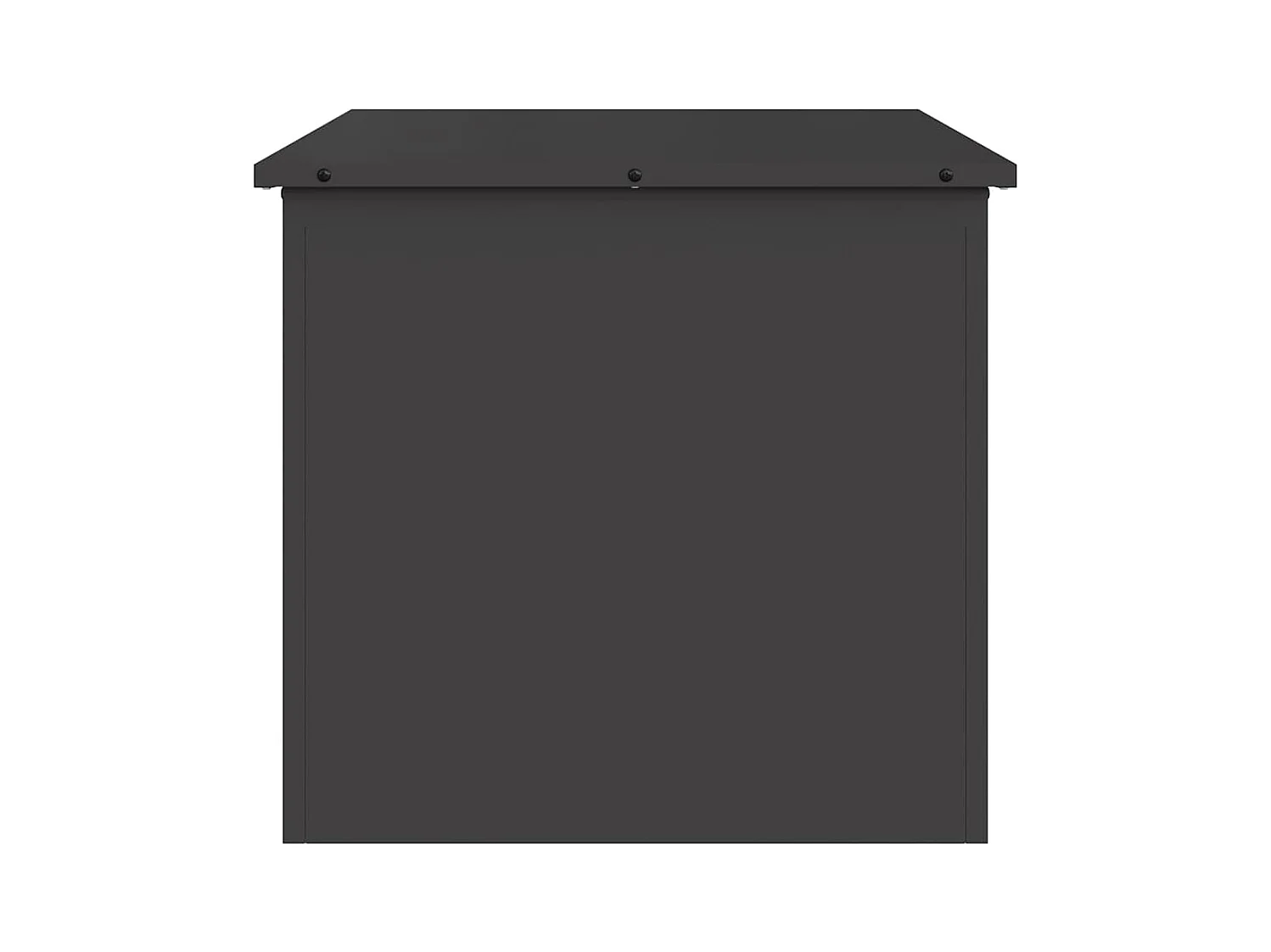 Boîte de Rangement Extérieure Noir 55 x 50.5 x 50 cm