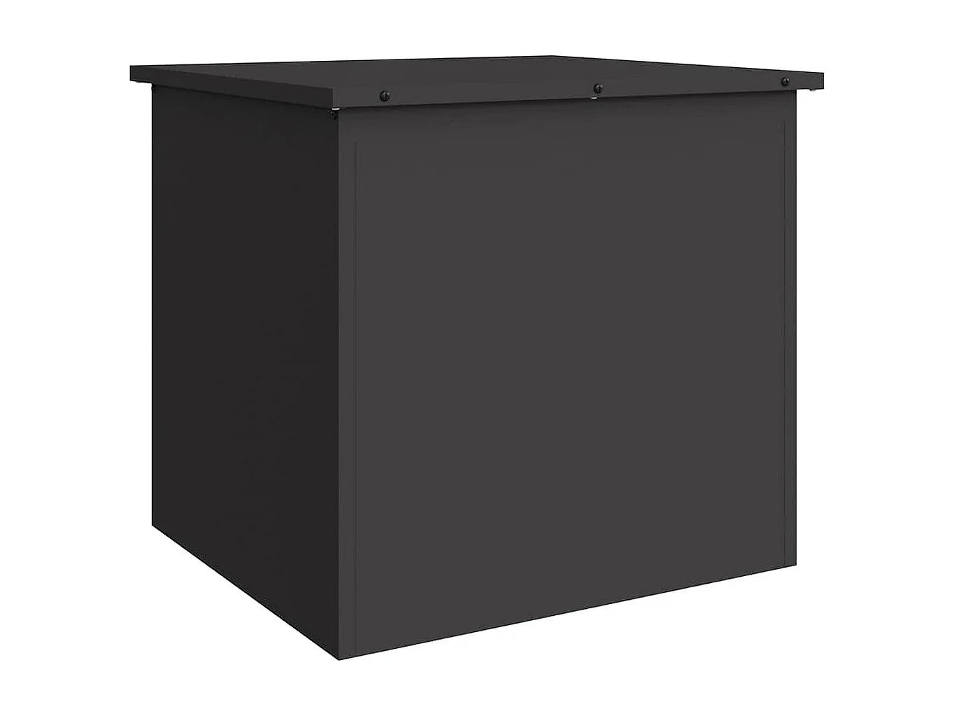 Boîte de Rangement Extérieure Noir 55 x 50.5 x 50 cm