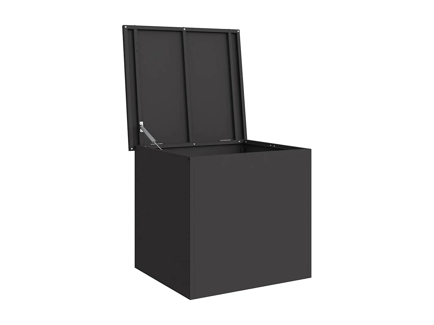 Boîte de Rangement Extérieure Noir 55 x 50.5 x 50 cm