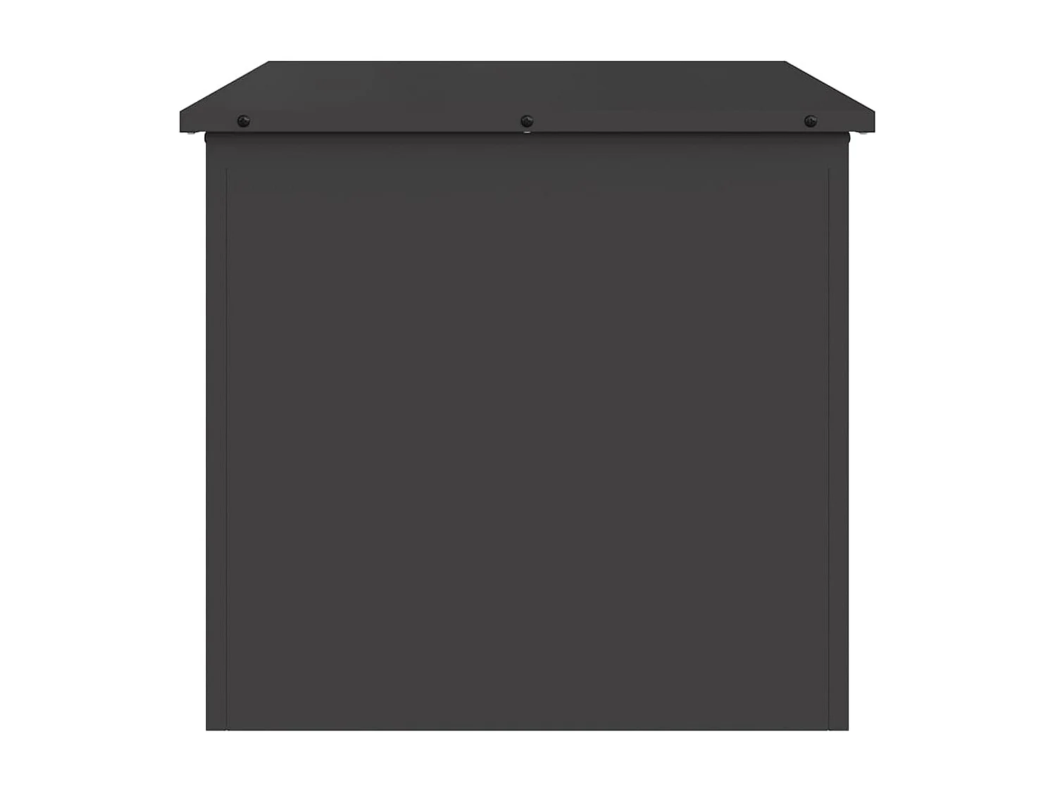 Boîte de Rangement Extérieure Noir 55 x 50.5 x 50 cm