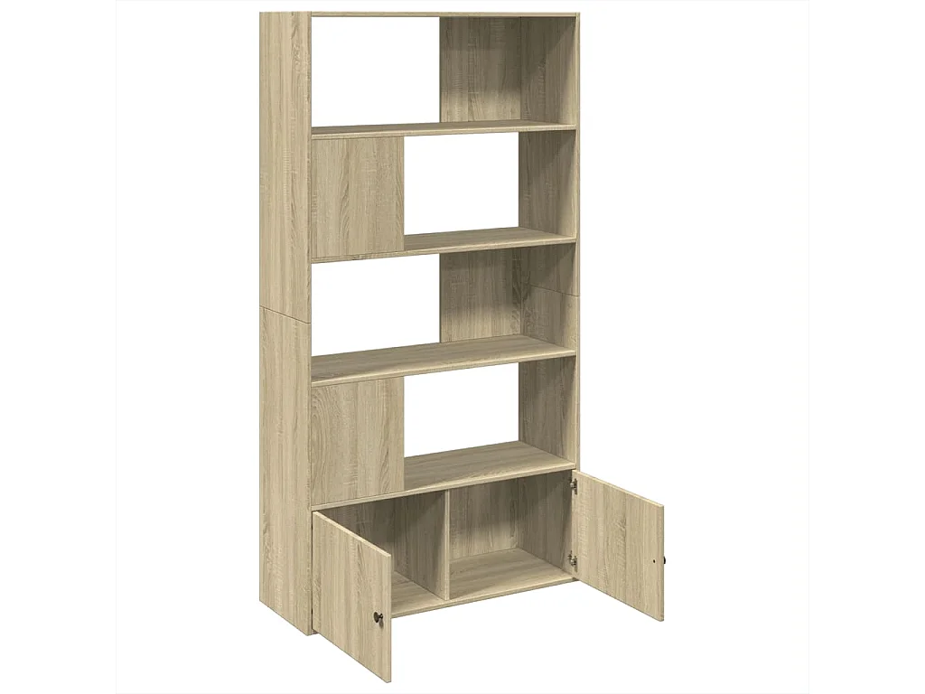 Libreria in rovere Sonoma 100x36x189 cm in legno ingegnerizzato