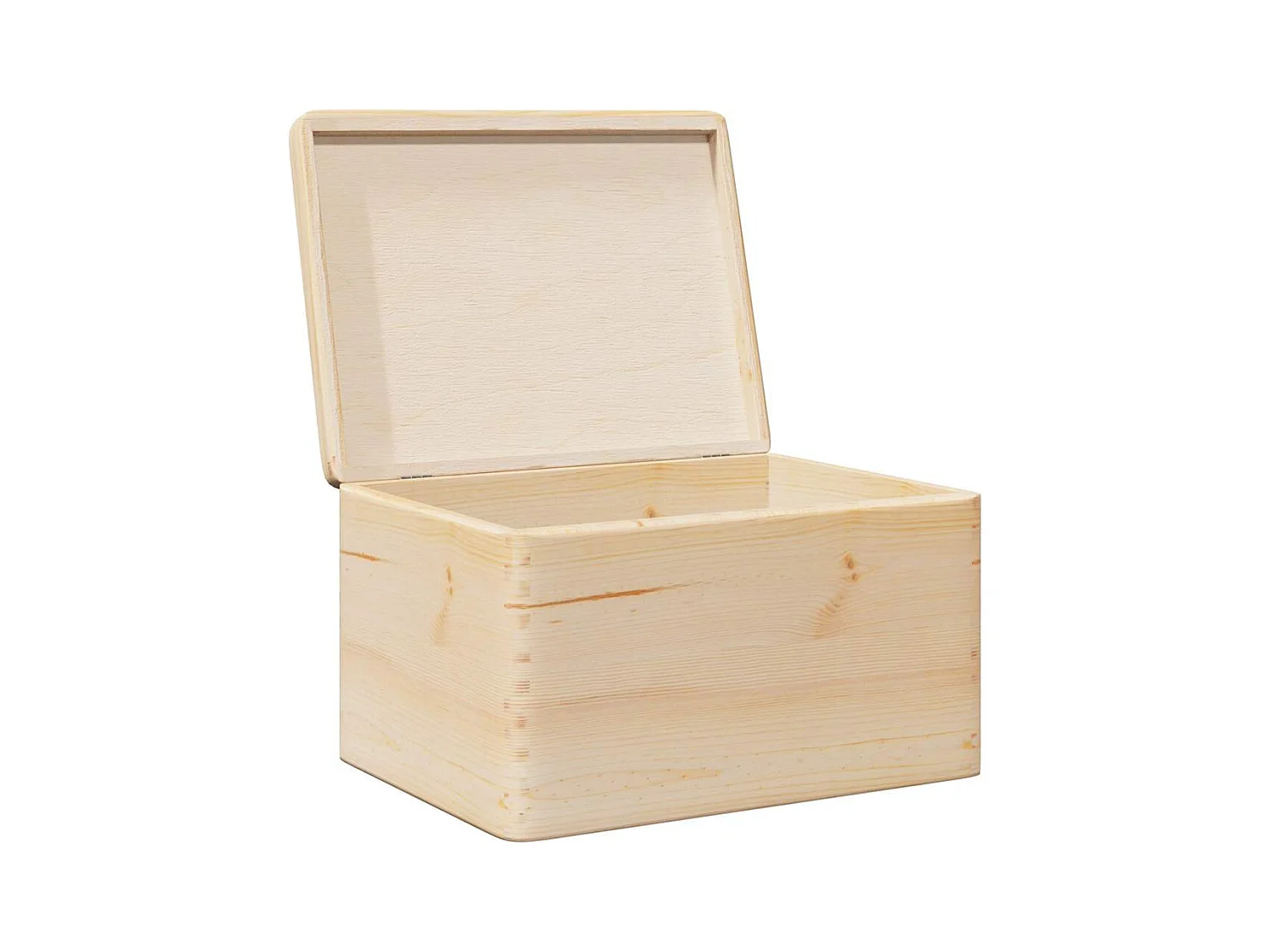 Boîte en bois avec couvercle 40x30x23 cm bois de pin massif