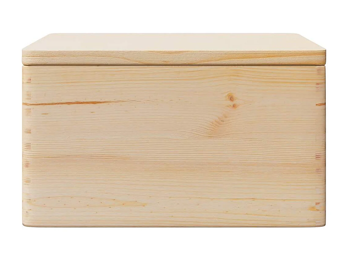 Boîte en bois avec couvercle 40x30x23 cm bois de pin massif