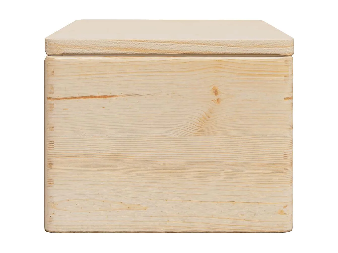 Boîte en bois avec couvercle 40x30x23 cm bois de pin massif