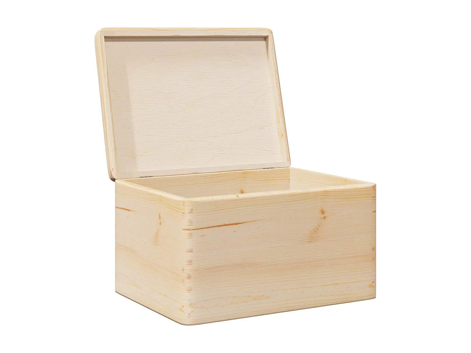 Boîte en bois avec couvercle 40x30x23 cm bois de pin massif