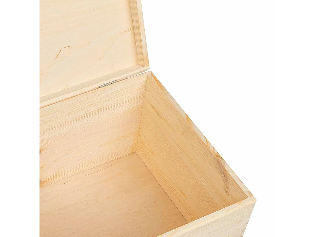 Boîte en bois avec couvercle 40x30x23 cm bois de pin massif