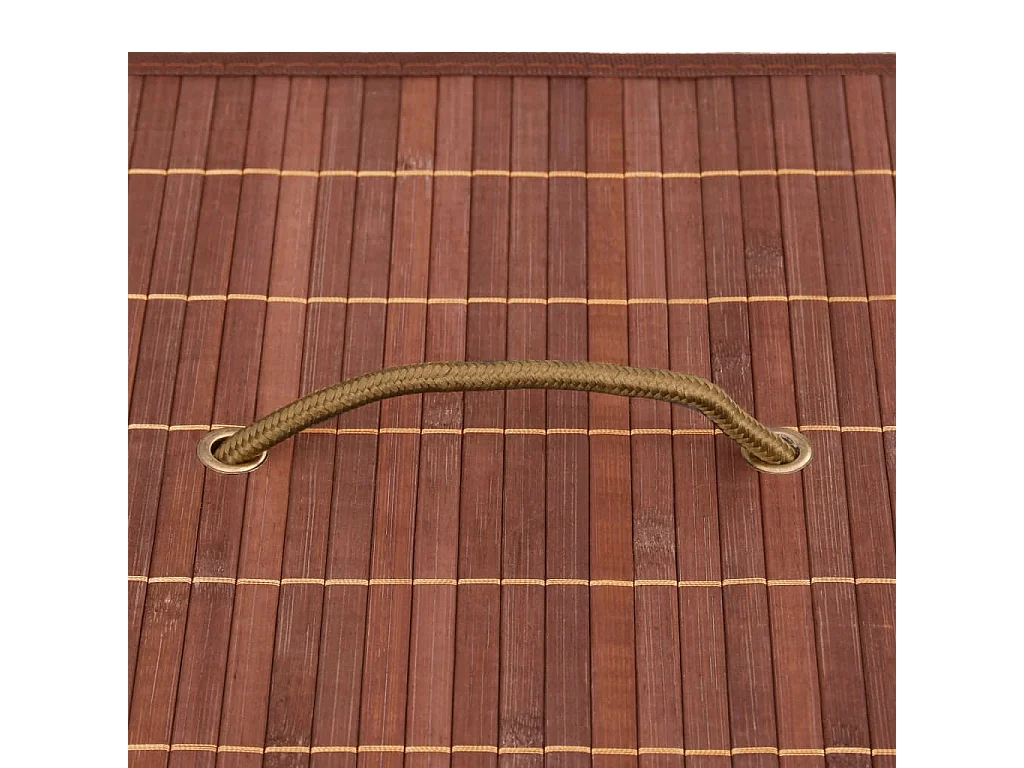 Boîtes de rangement en bambou 4 pcs Marron
