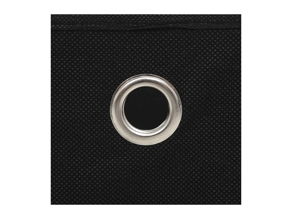Boîtes de rangement 10 pcs Tissu intissé 28x28x28 cm Noir