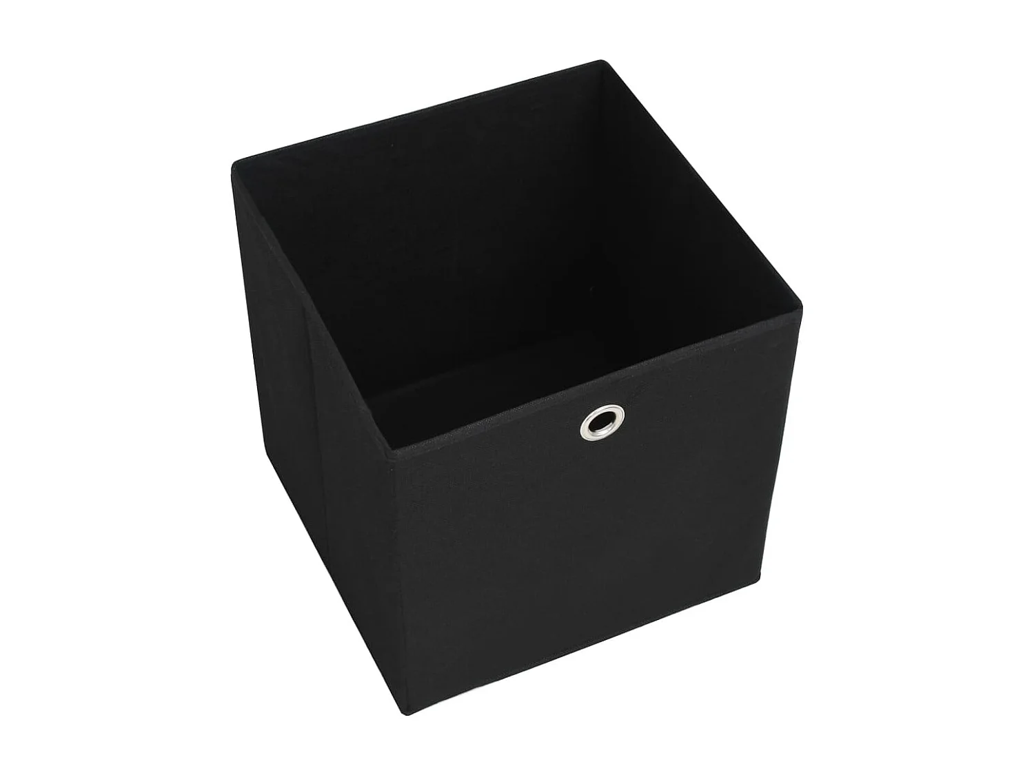 Scatole portaoggetti 10 pezzi Tessuto non tessuto 28x28x28 cm Nero