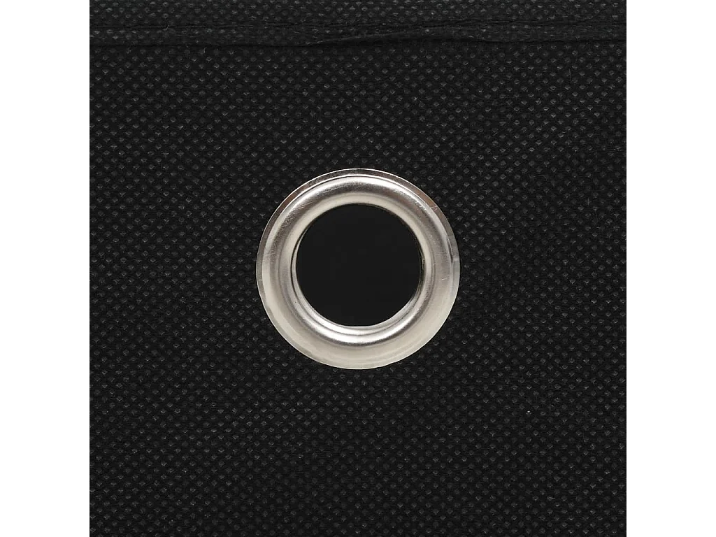 Scatole portaoggetti 10 pezzi Tessuto non tessuto 28x28x28 cm Nero