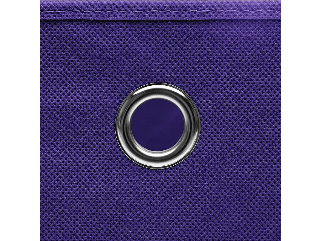 Boîtes de rangement avec couvercles 4 pcs 28x28x28 cm Violet