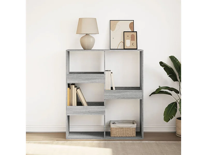 Bibliothèque/Séparateur de pièce sonoma gris 100x33x115 cm