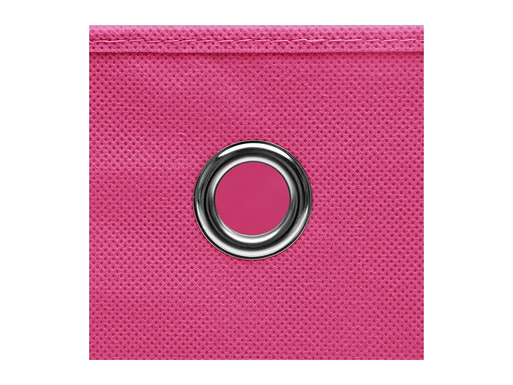 Boîtes de rangement avec couvercles 10pcs Rose 32x32x32cm Tissu