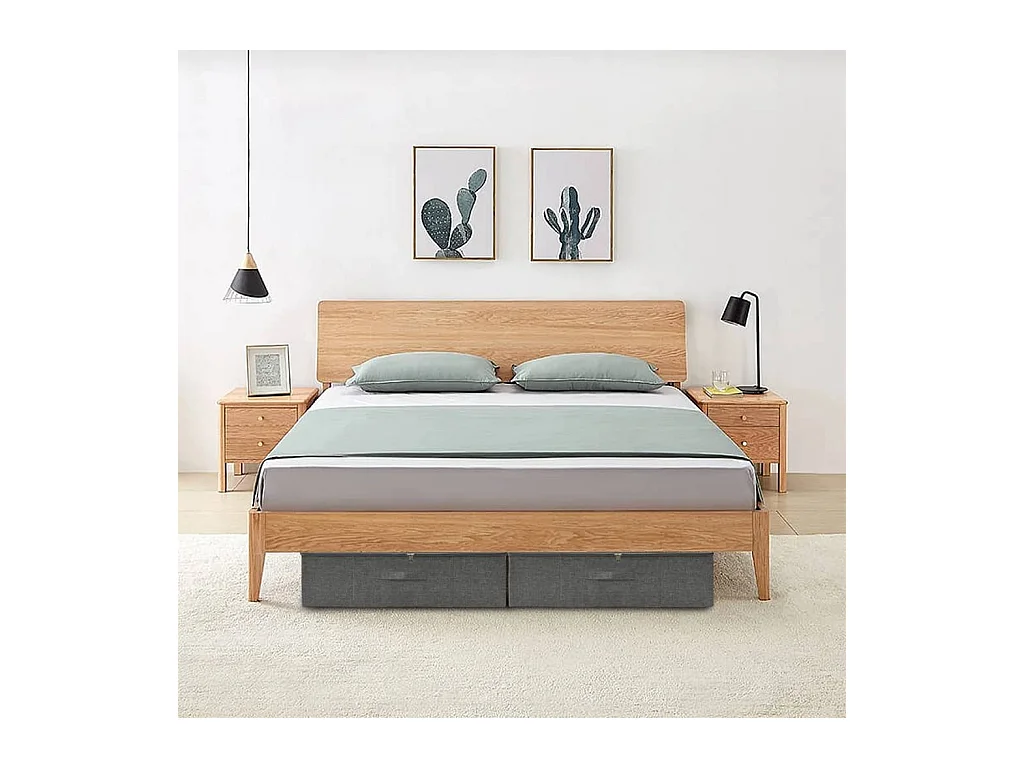 Boîtes de rangement 2 pcs Tissu 70x40x18 cm Anthracite