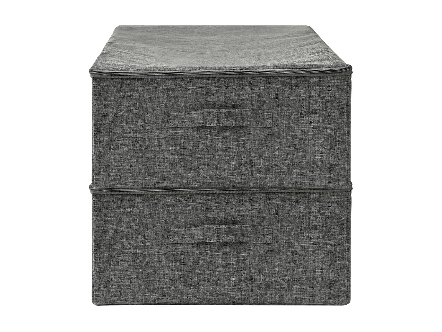 Boîtes de rangement 2 pcs Tissu 70x40x18 cm Anthracite