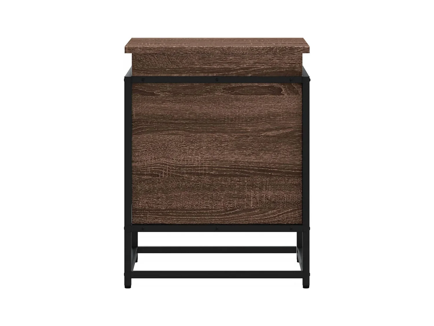 Boîte de rangement avec couvercle chêne marron bois ingénierie