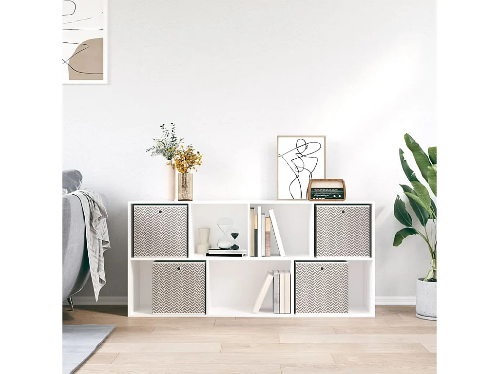 Boîtes de rangement pliables 4 pcs 32x32x32 cm tissu intissé