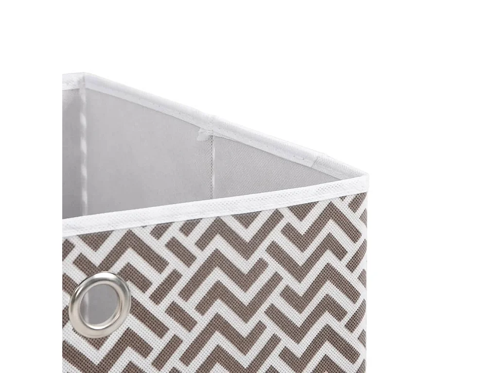 Boîtes de rangement pliables 4 pcs 32x32x32 cm tissu intissé