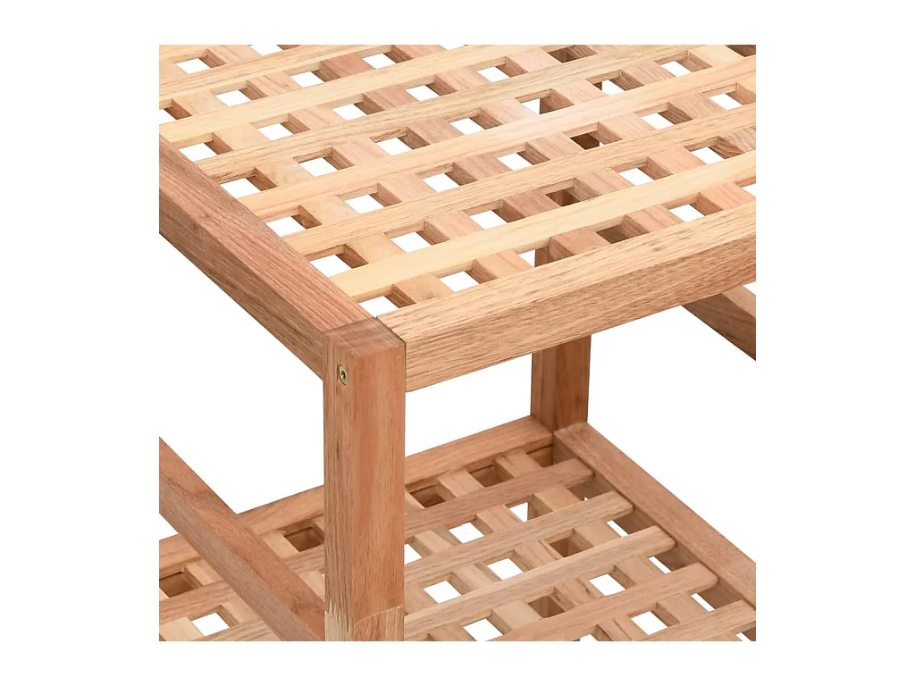 Estantería de baño 35,5x35,5x112,5cm Madera maciza de nogal