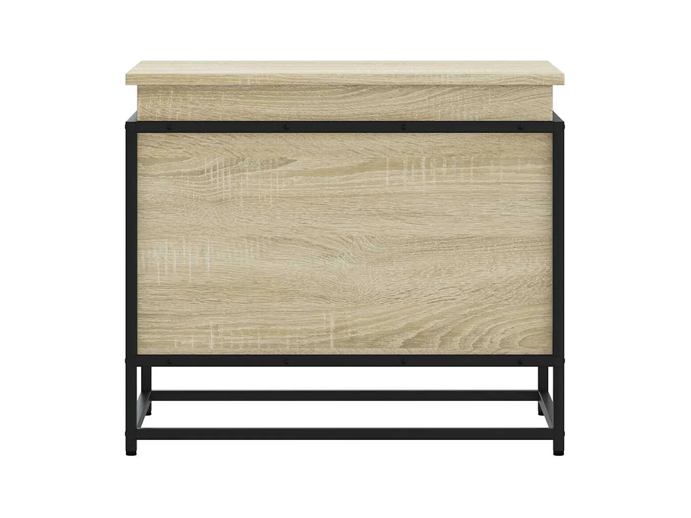 Boîte de rangement avec couvercle chêne sonoma bois ingénierie