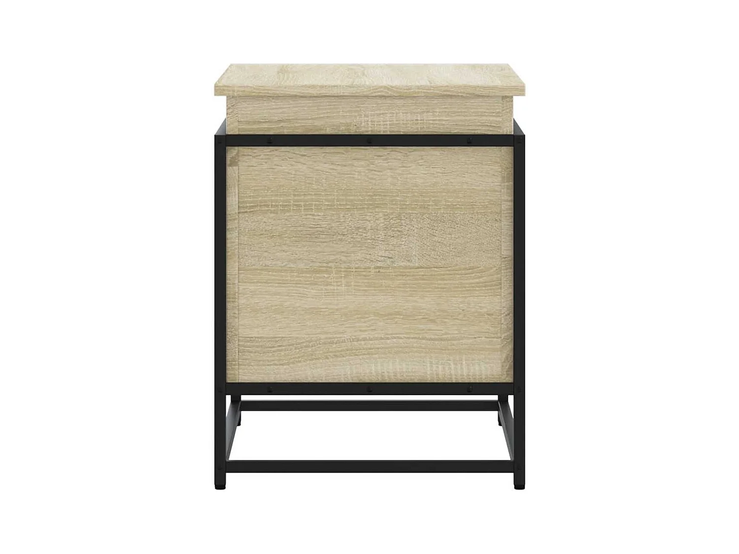 Boîte de rangement avec couvercle chêne sonoma bois ingénierie