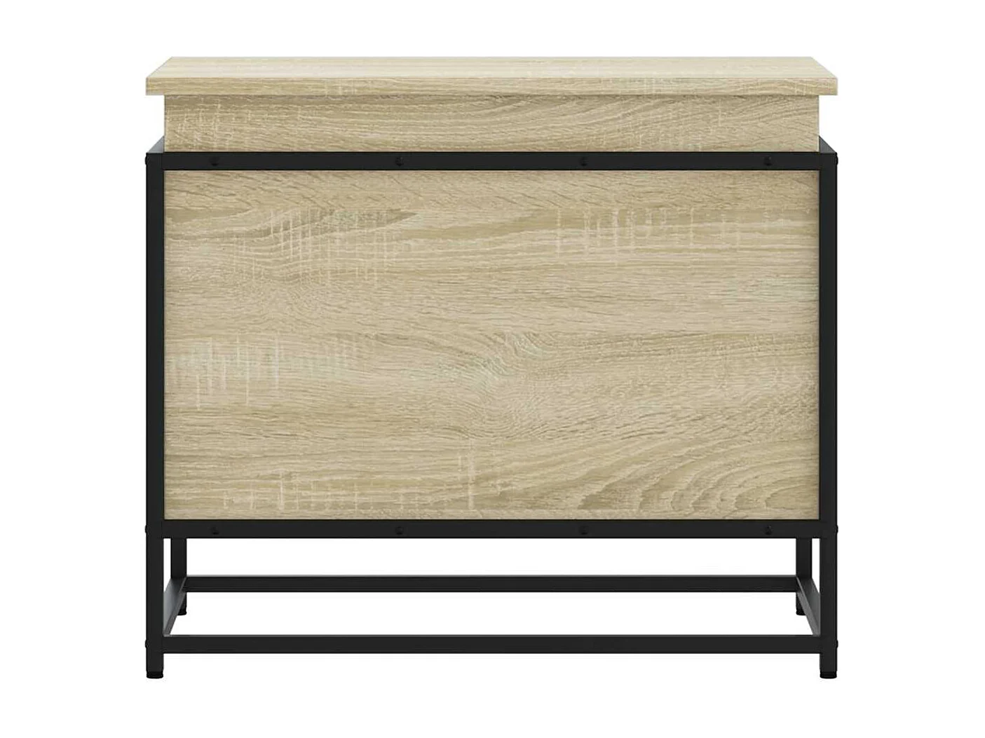 Boîte de rangement avec couvercle chêne sonoma bois ingénierie