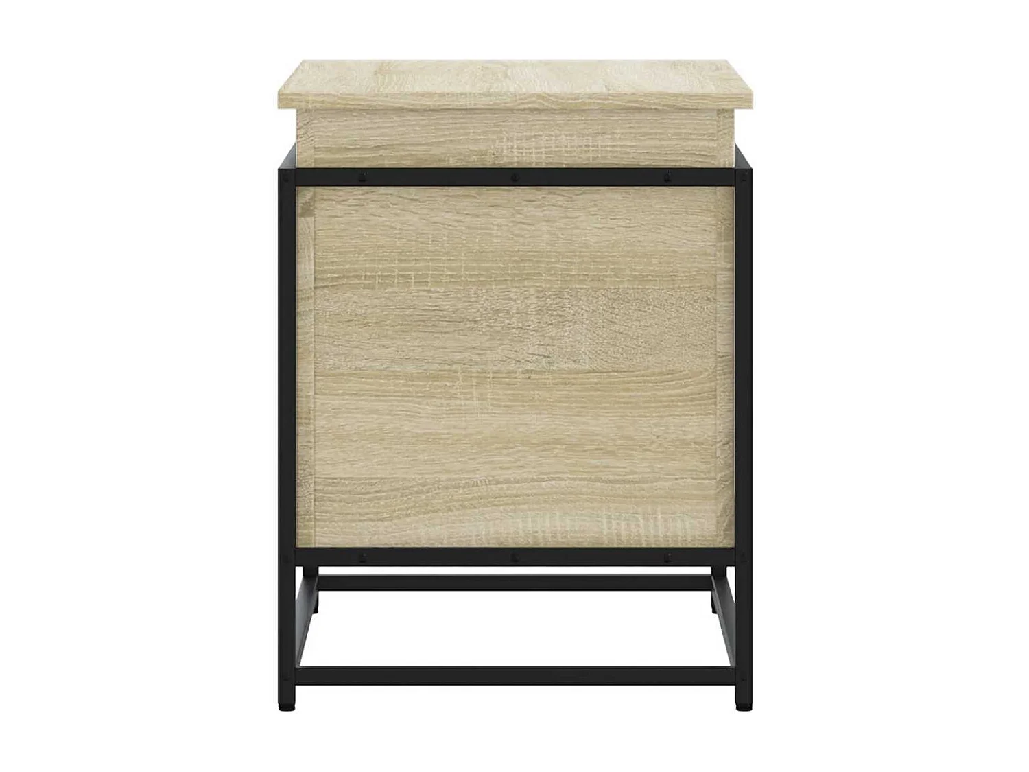 Boîte de rangement avec couvercle chêne sonoma bois ingénierie