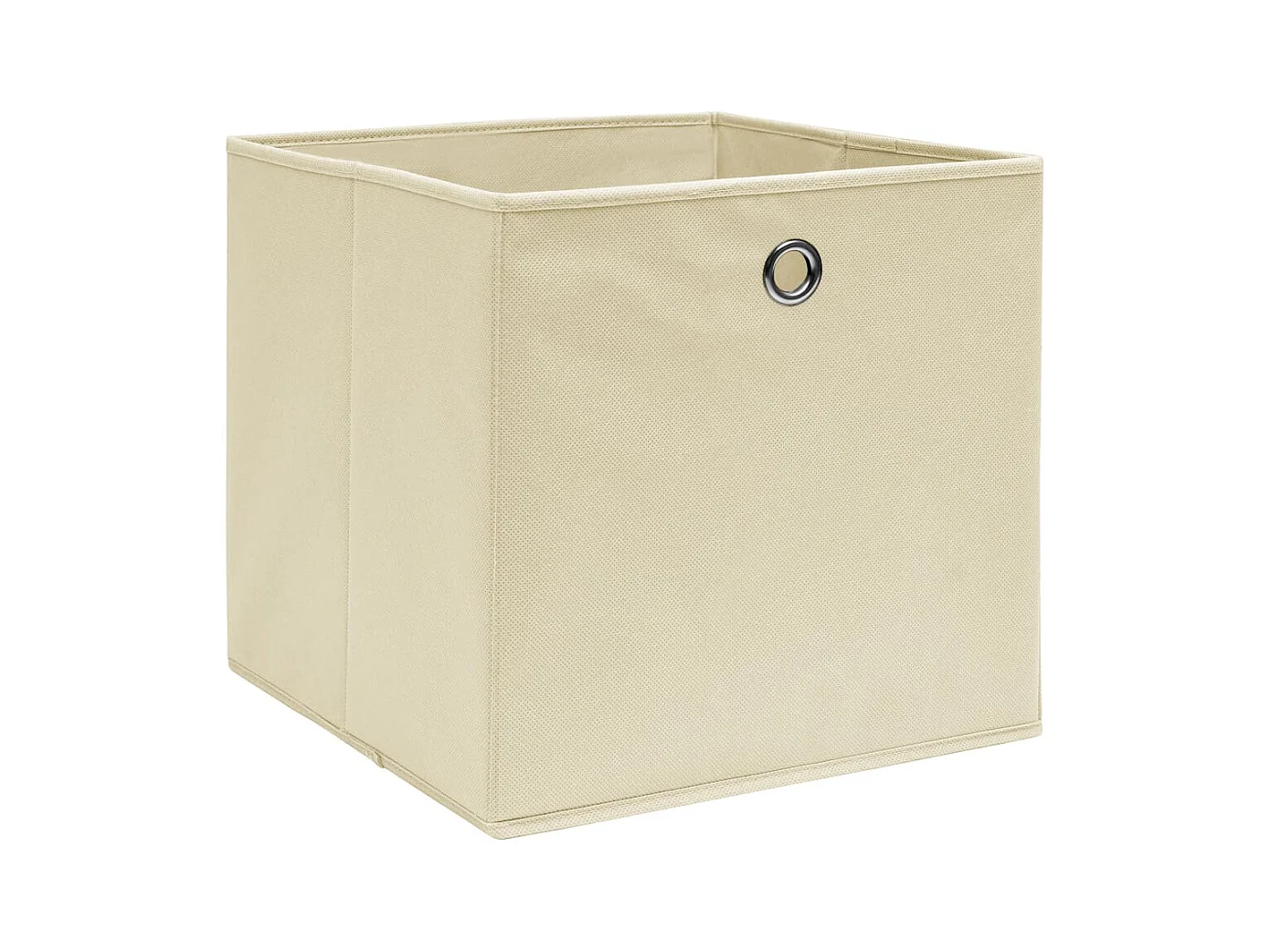 Opbergdozen 10 stuks Crème 32x32x32 cm Stof