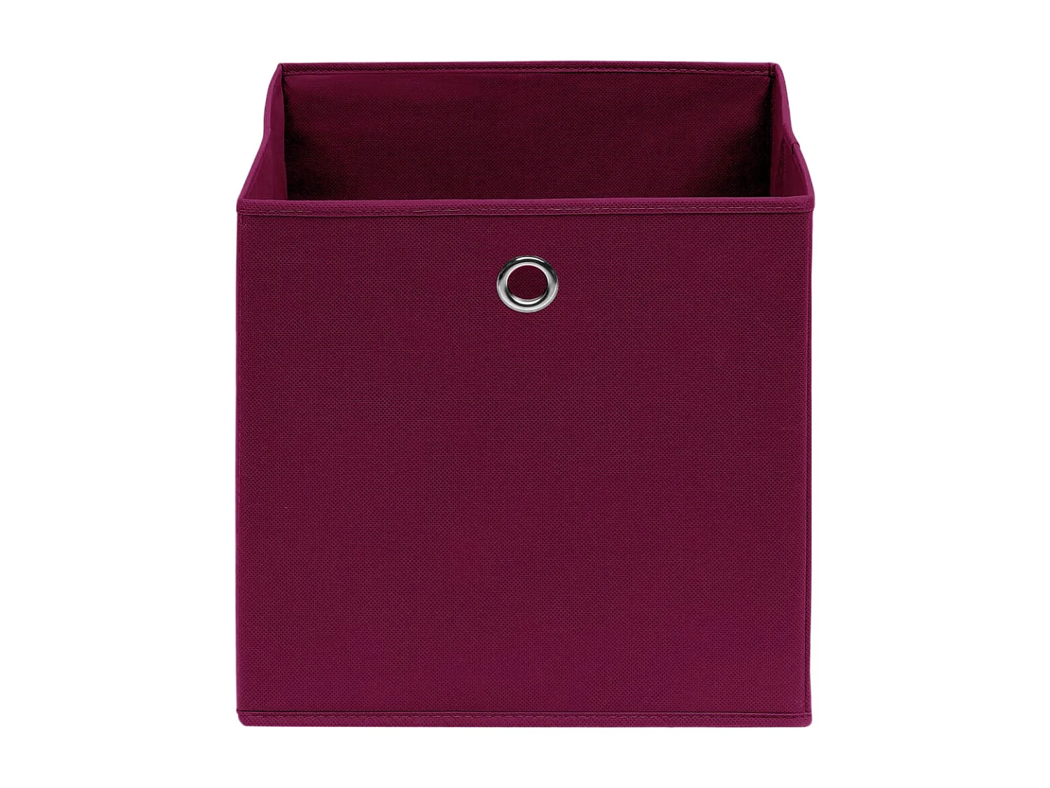 Boîtes de rangement 4 pcs Tissu intissé 28x28x28 cm Rouge foncé
