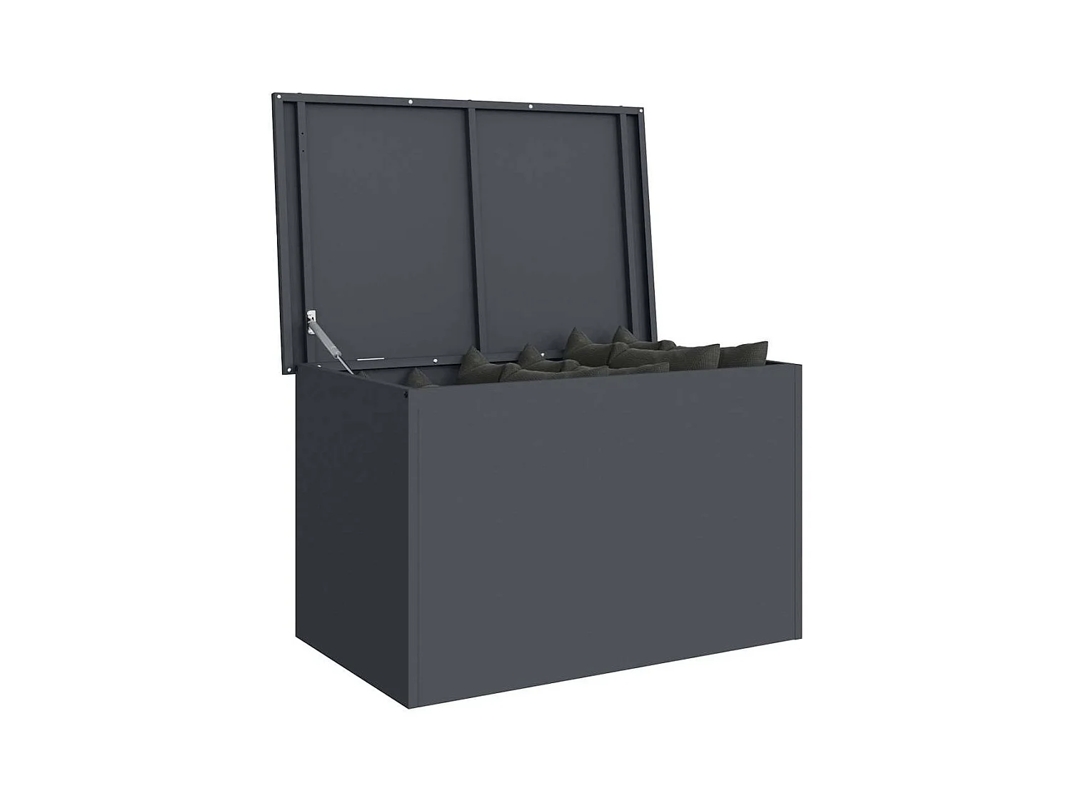 Boîte de Rangement Extérieure Anthracite 80 x 50.5 x 50 cm