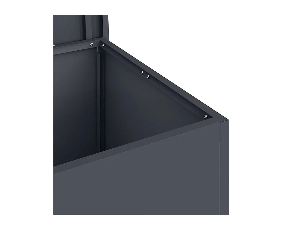 Boîte de Rangement Extérieure Anthracite 80 x 50.5 x 50 cm