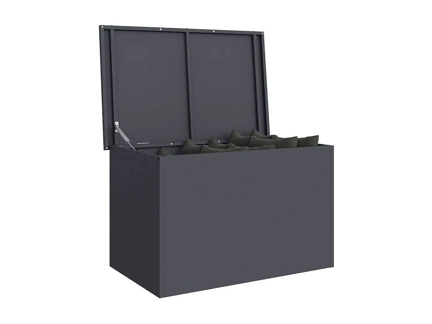 Boîte de Rangement Extérieure Anthracite 80 x 50.5 x 50 cm