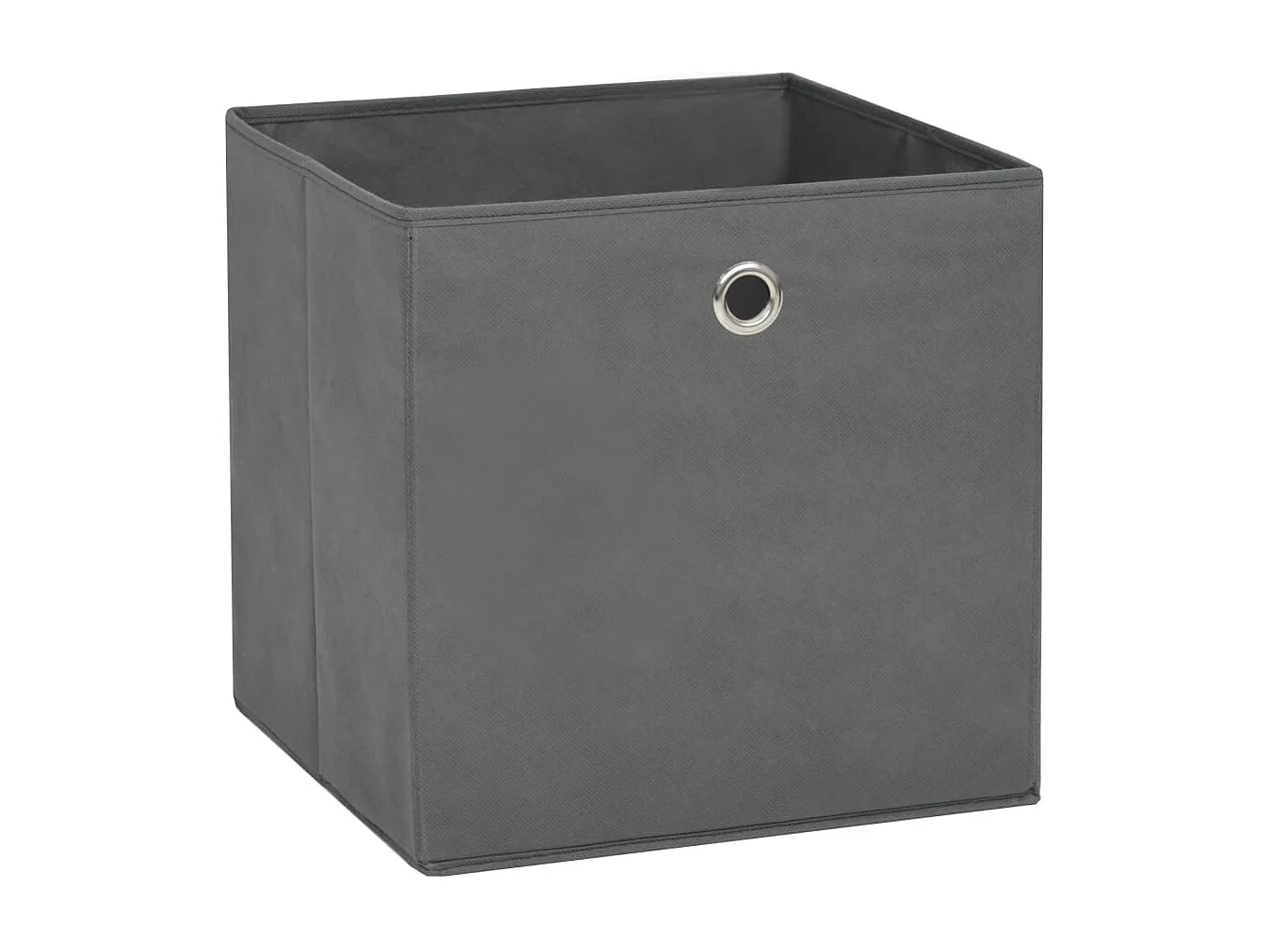 Boîtes de rangement 4 pcs Tissu intissé 28x28x28 cm Gris